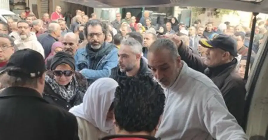 تشييع جثمان والدة الفنانة سما إبراهيم من مسجد العمري بالإسكندرية