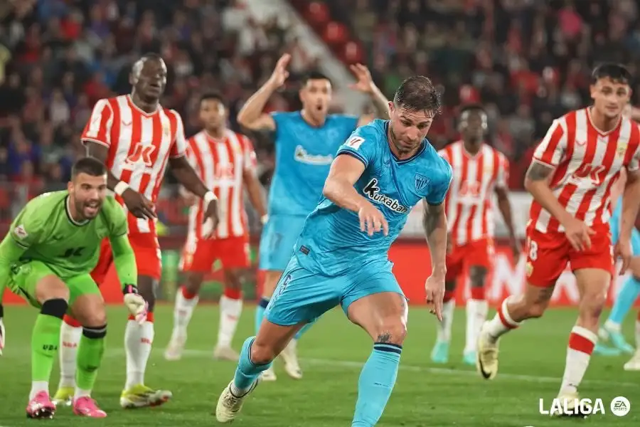 التعادل السلبي يخيم على مواجهة ألميريا وأتليتك بلباو بالدوري الإسباني