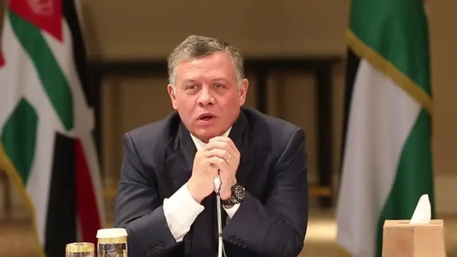 العاهل الأردني يدعو إلى الحد من تفاقم الوضع الإنساني الكارثي في غزة