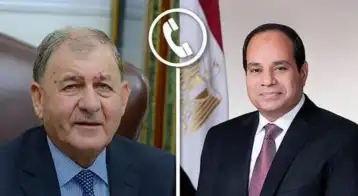 السيسي والرئيس العراقي يتبادلان التهنئة بحلول شهر رمضان