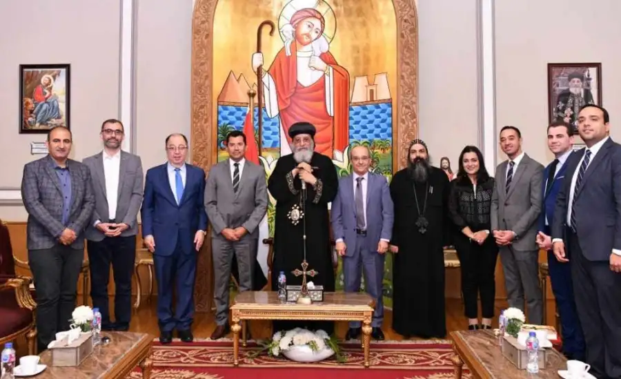 البابا تواضروس الثاني يستقبل وزيرا الشباب والرياضة المصري واللبناني