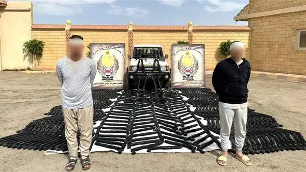 قوات حرس الحدود تنجح فى ضبط كمية كبيرة من الأسلحة والذخائر قبل تهريبها