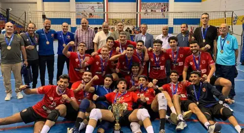 شباب طائرة الأهلي يفوز على الزمالك ويتوج ببطولة الجمهورية