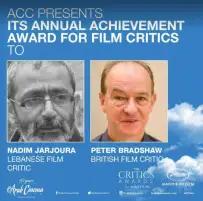مركز السينما العربية يمنح جائزة الإبداع النقدي لعام 2024 للبناني نديم جرجوره والبريطاني بيتر برادشو
