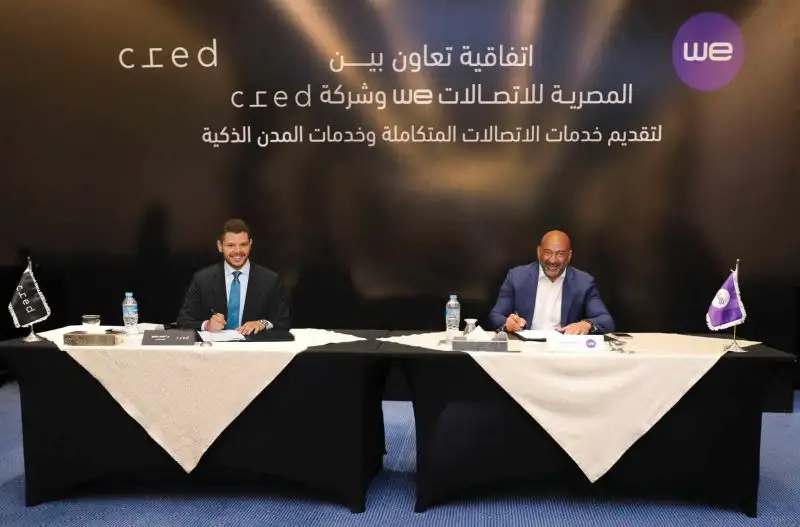 المصرية للاتصالات «وي» توقع بروتوكول تعاون مع شركة Cred لتوفير خدمات الاتصالات المتكاملة والمدن الذكية بمشروعاتها العقارية