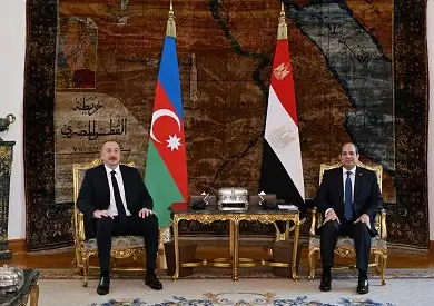 الرئيس السيسي ونظيره الأذربيجاني يجريان مباحثات ثنائية وموسعة