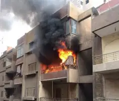السيطرة على حريق شقة سكنية في منطقة إمبابة