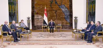السيسي يؤكد اعتزاز مصر باستضافة الملتقى الدولي الأول لبنك التنمية الجديد الذي يعقد بالعاصمة الإدارية