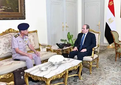 السيسي يستقبل الفريق أول محمد زكي