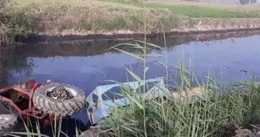 مصرع سائق إثر انقلاب جرار زراعي داخل ترعة في الشرقية