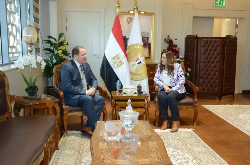 وزيرة التنمية المحلية تلتقي نائب رئيس مجلس إدارة جمعية الأورمان لبحث التعاون المشترك في العمل الخدمي والأهلي