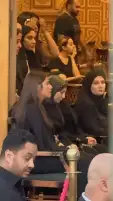 ياسمين عبدالعزيز تقدم واجب العزاء في المنتجين حسام شوقي وفتحي إسماعيل ومحمود كمال وتامر فتحي