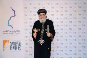 البابا تواضروس الثاني يصلي القداس في ملتقى لوجوس الرابع للشباب