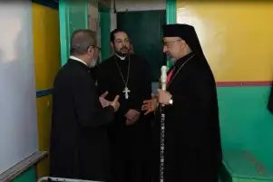 بطريرك الأقباط الكاثوليك يزور المدرسة الجديدة بالإيبارشية البطريركية