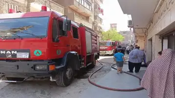 السيطرة على حريق اندلع بهايبر ماركت في نصر النوبة بأسوان