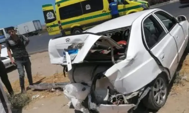 إصابة 3 أشخاص إثر انقلاب سيارة بمنطقة أطفيح