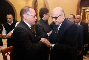 بالصور..رئـيس حزب الغد يقدم واجب العزاء في اللواء عبد الرؤوف السيد رئيس حزب الحركة الوطنية