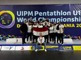 منتخب مصر لناشئات الخماسي الحديث يتوج بـ 3 ميداليات في بطولة العالم
