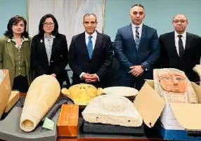 مصر تسترد قطعا أثرية من أمريكا