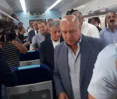 بدء التشغيل التجريبي لقطار سكة حديد الفردان - بئر العبد من الإسماعيلية