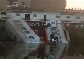 حادثة قطاري المنيا.. الصحة: إصابة 20 راكبا في حصر مبدئي