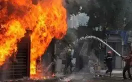 السيطرة على حريق نشب داخل مصنع للغزل والنسيج في إمبابة