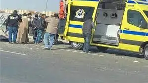 إصابة 7 طالبات وسيدة مسنة إثر انقلاب تروسيكل على الطريق الزراعي بالمنيا