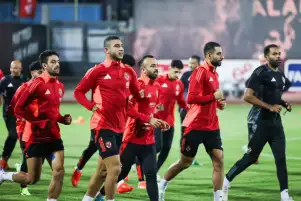 الاهلي يختتم تدريباته استعدادًا لمباراة زد في الدوري