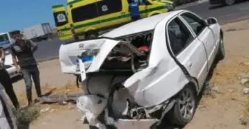 إصابة 4 أشخاص في حادث تصادم سيارتين على طريق سفاجا- الغردقة بالبحر الأحمر