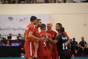 الأهلي يهزم السلام العماني ويتأهل لنصف نهائي البطولة العربية لكرة الطائرة