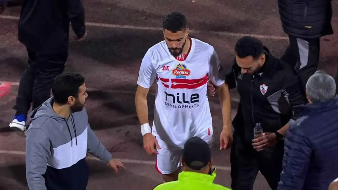 الزمالك يعلن تطورات الحالة الصحية للمغربي بنتايج