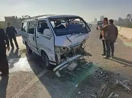 إصابة 7 أشخاص إثر حادث تصادم ميكروباصين في الشرقية