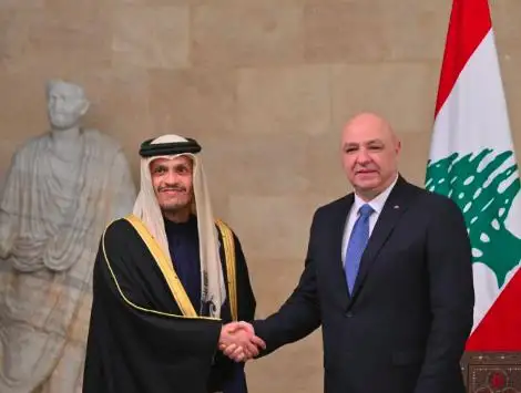 رئيس مجلس الوزراء القطري يعلن استمرار دعم بلاده للبنان وجيشه