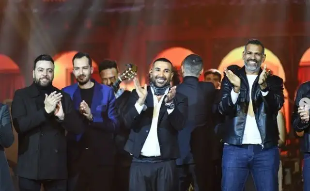 الملحن مدين يحتفل مع أحمد سعد بإطلاق ألبوم حبيبنا