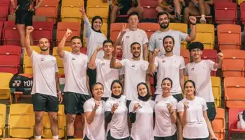 5 ميداليات حصيلة مصر في بطولة إفريقيا للريشة الطائرة بالكاميرون