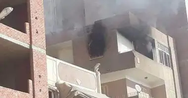 إخماد حريق نشب داخل شقة سكنية في العمرانية