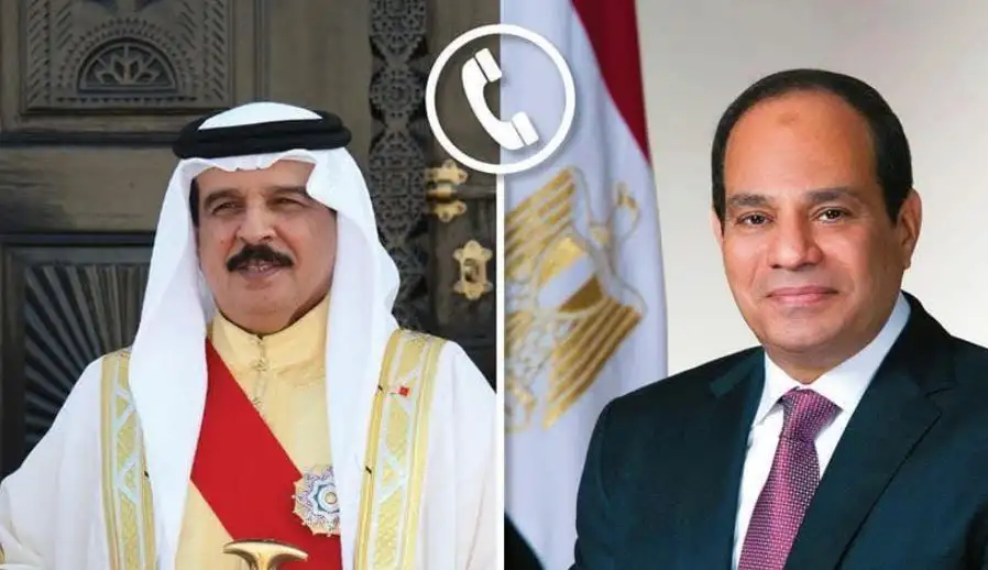السيسي وملك البحرين يبحثان تطورات الأوضاع في غزة ويؤكدان رفض التهجير