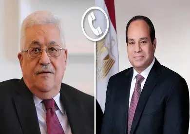 السيسي يتلقى اتصالا هاتفيا من الرئيس الفلسطيني للتهنئة بعيد الفطر