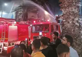 مصرع طفلين وإصابة 5 آخرين في حريق مصنع مراتب بالمحلة