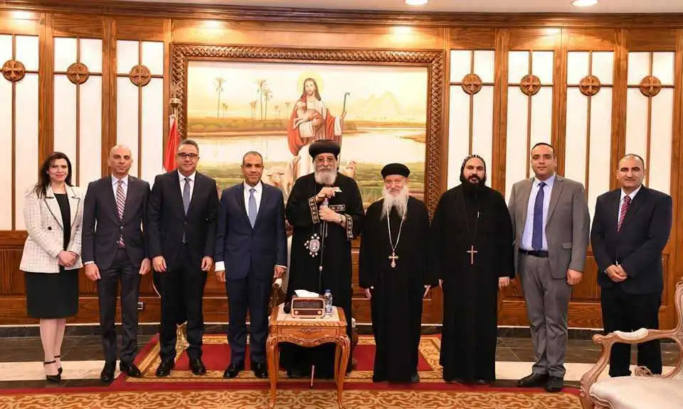 البابا تواضروس الثاني يستقبل وزير الخارجية للتهنئة بعيد القيامة