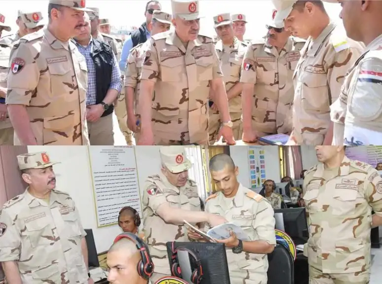 رئيس الأركان يتفقد المنظومة التعليمية بمعهد ضباط الصف المعلمين ويلتقى بأعضاء هيئة التدريس والطلبة