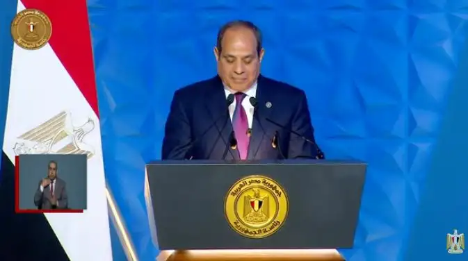 الرئيس السيسي: متمسكون بتحقيق حلمنا في التقدم والرخاء رغم البيئة الدولية والإقليمية المعقدة