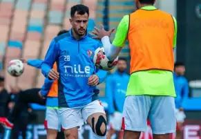 الونش يشارك في مران الزمالك الجماعي قبل مواجهة البنك الأهلي