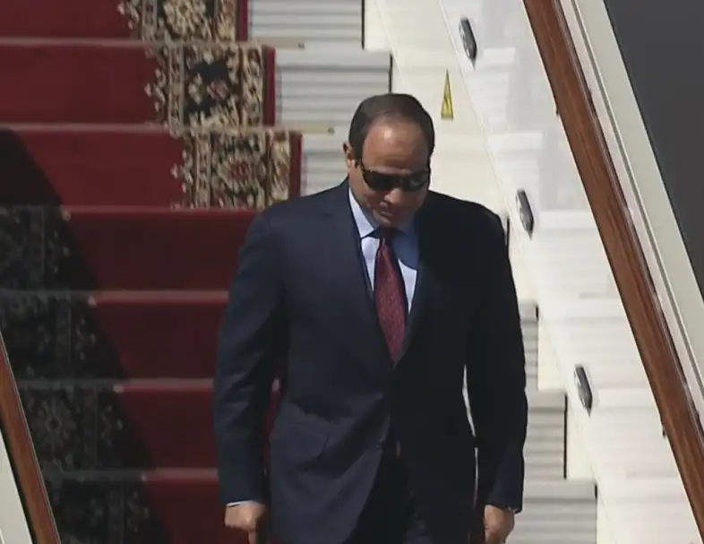الرئيس السيسي يعود إلى مصر بعد حضوره احتفالات عيد النصر بموسكو