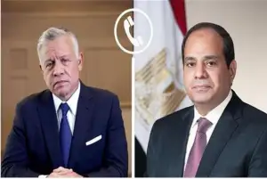 السيسي يتلقى اتصالا من العاهل الأردني للتهنئة بعيد الأضحى وتأكيد على مواصلة التنسيق الإقليمي