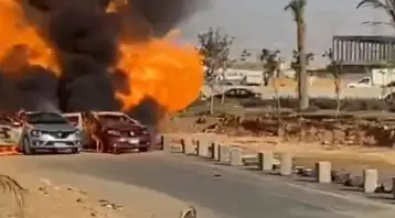 الحبس 10 سنوات للمتهمين في واقعة انفجار خط غاز طريق الواحات