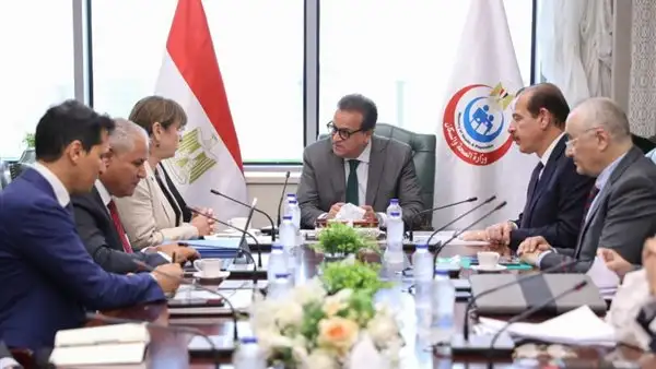 وزير الصحة يستقبل المنسق المقيم للأمم المتحدة بمصر والمدير الإقليمي لمنظمة الأغذية والزراعة الفاو