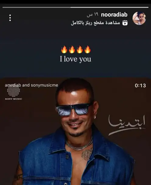 نور عمرو دياب تدعم والدها بعد أزمة رفضها الانتساب إليه