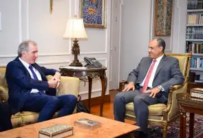 وزير الخارجية يستقبل الممثل الخاص للاتحاد الأوروبي لعملية السلام في الشرق الأوسط