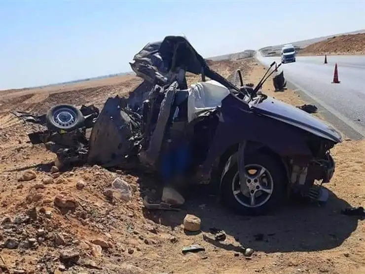 التصريح بدفن زوجين لقيا مصرعهما إثر حادث انقلاب ملاكي على صحراوي المنيا الغربي